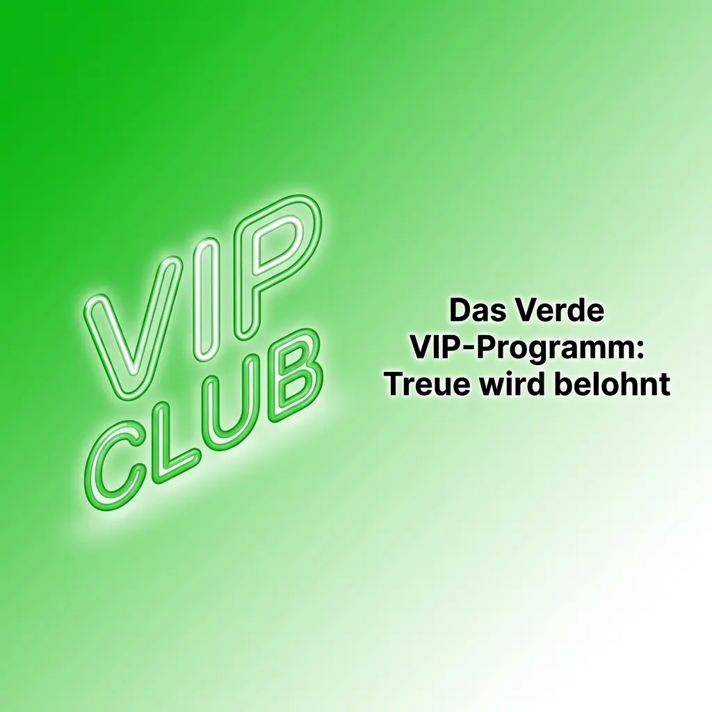 Verde VIP-Programm Übersicht: Bronze bis Diamond Stufen mit Cashback, Punktesystem und exklusiven Vorteilen