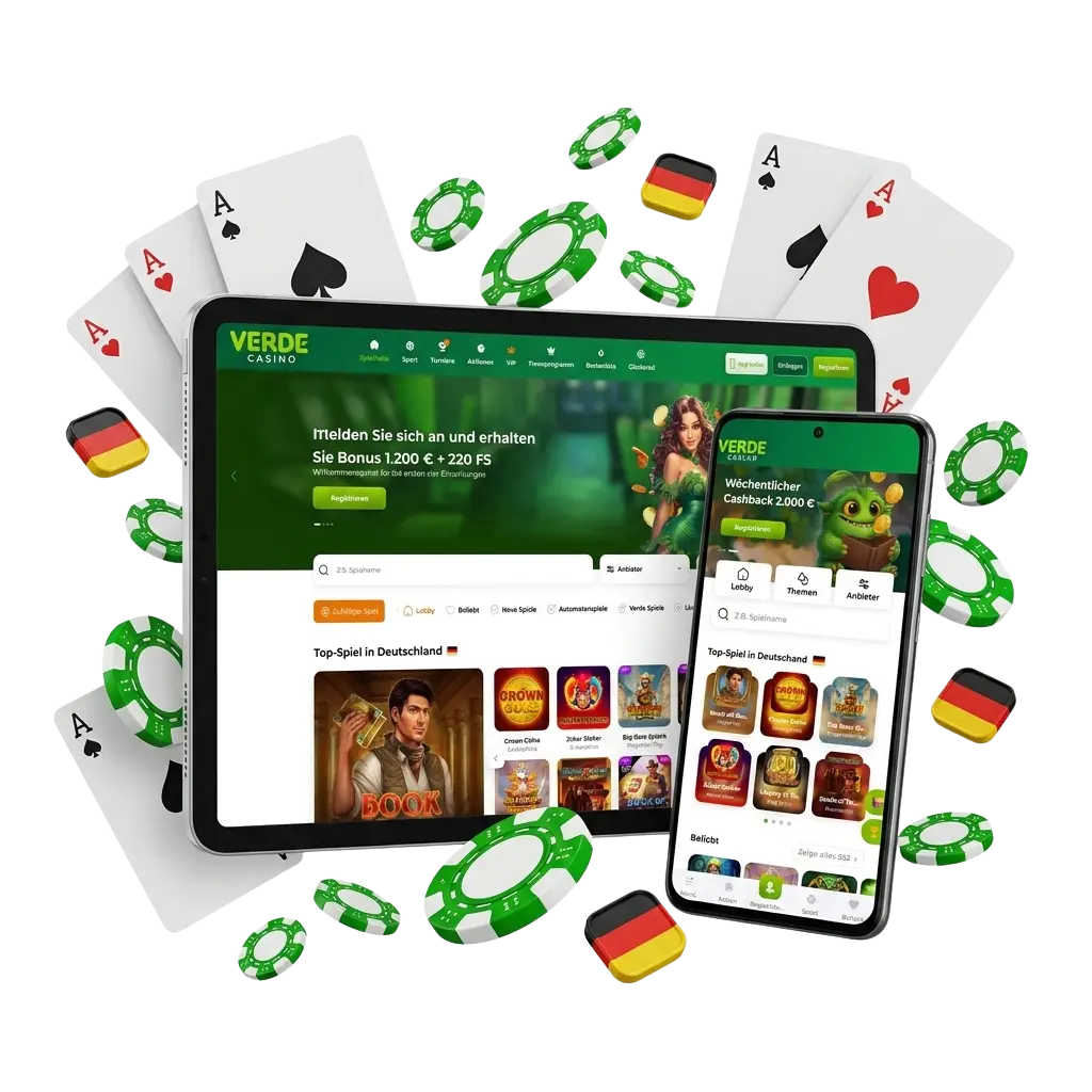 VerdeBonus1.de: Online Casino Verde Bonus für Spieler aus Deutschland