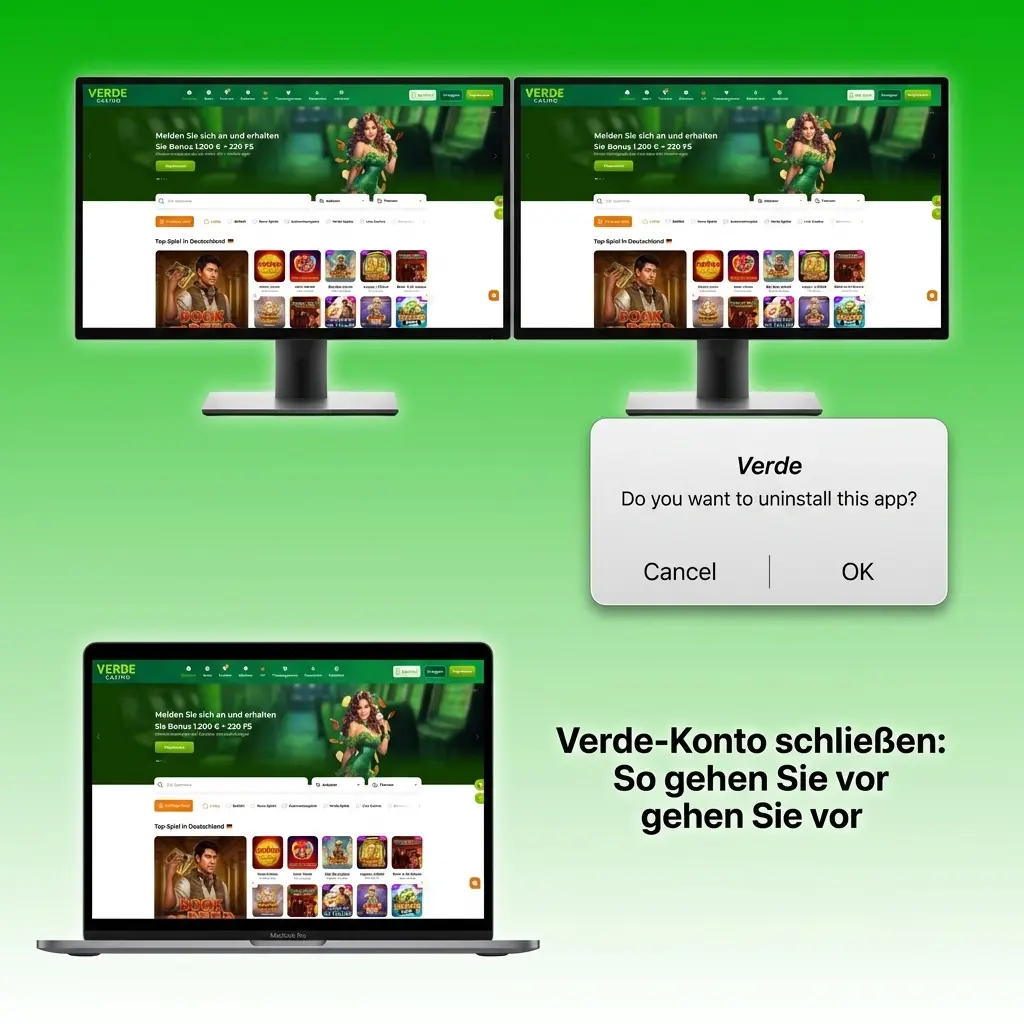 Verde-Konto schließen: Anleitung zur Kontolöschung über Kundenservice oder verantwortungsvolles Spielen