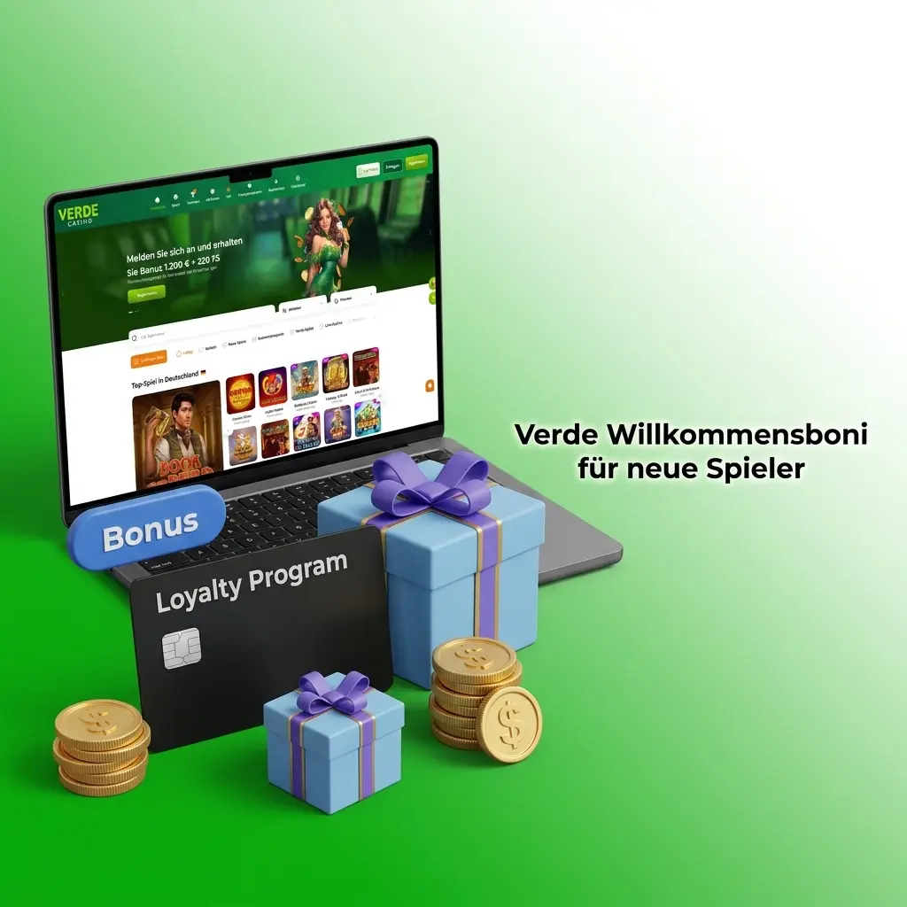 Verde Willkommensboni: Casino bis 1.200 EUR + 220 Freispiele, Sportwetten bis 600 EUR für neue Spieler