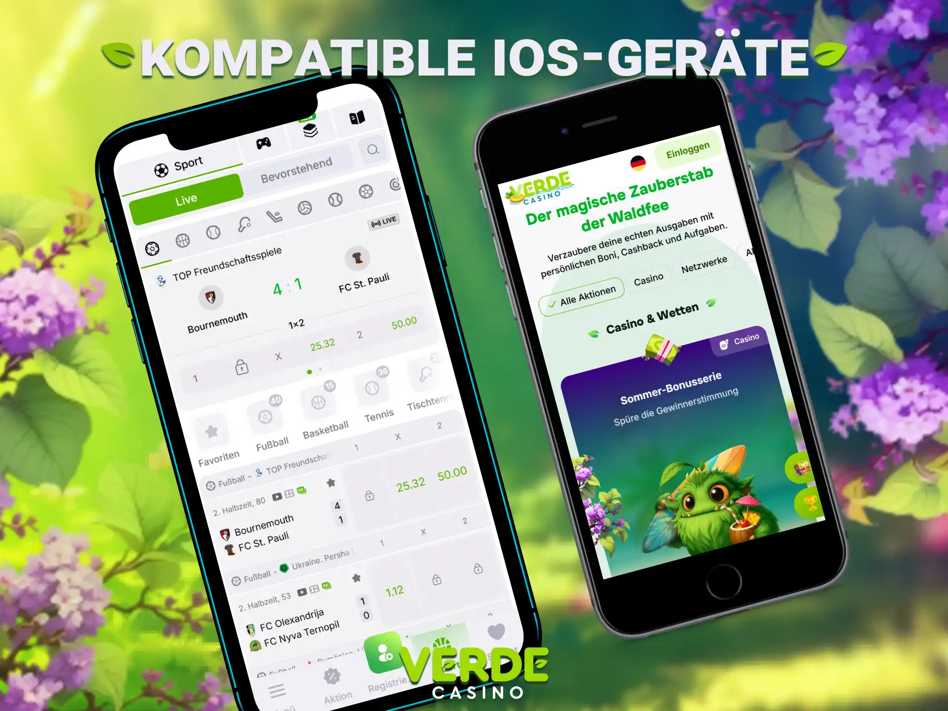 Starte Online Gaming auf allen modernen Apple Geräten mit Verde Casino.
