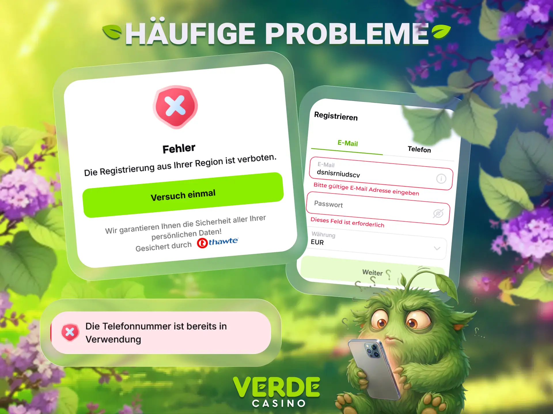 Beheben Sie Probleme bei der Verde Casino Anmeldung und starten Sie direkt durch.