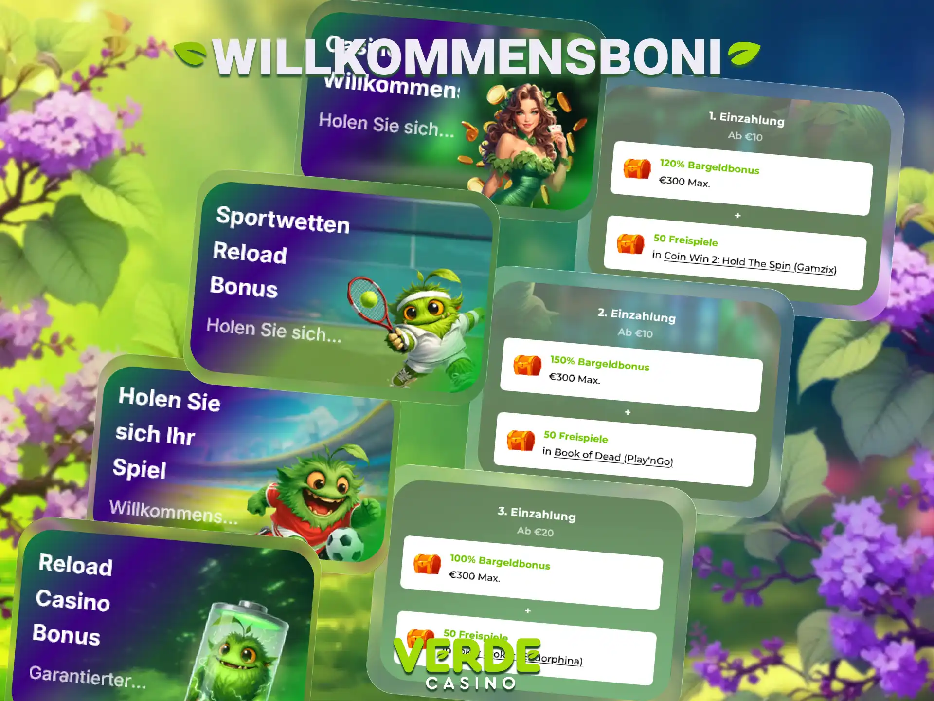 Sichern Sie sich den exklusiven Willkommensbonus bei Verde Casino noch heute.